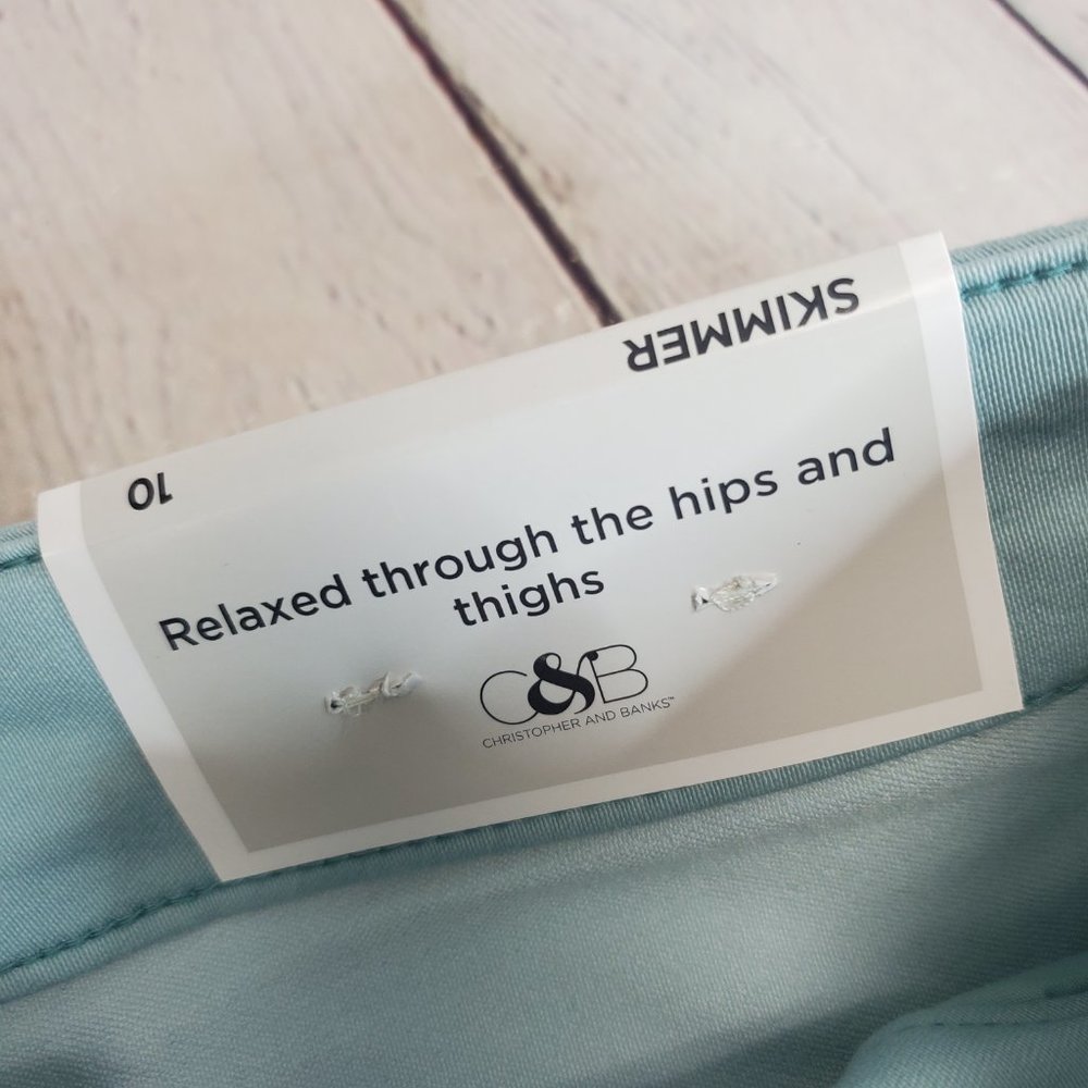 Christopher & Banks Skimmer High Rise Crop Pant - Picture 9 of 11